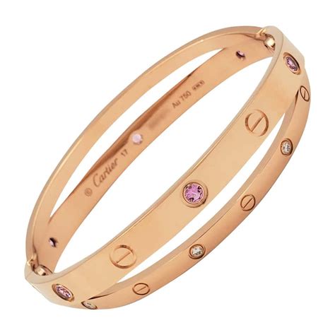 pink sapphire bracelet cartier